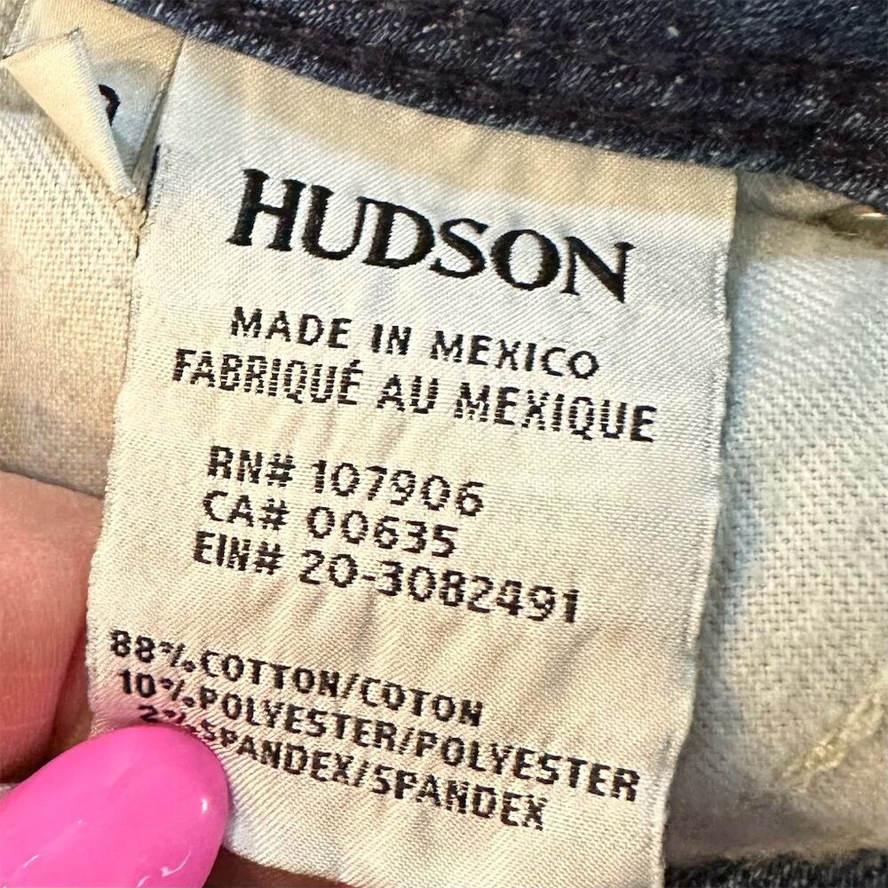 Hudson Women's Collin Flap Skinny Ankle Jeans Size 29 Blue Medium Wash‎ - Picture 7 of 13